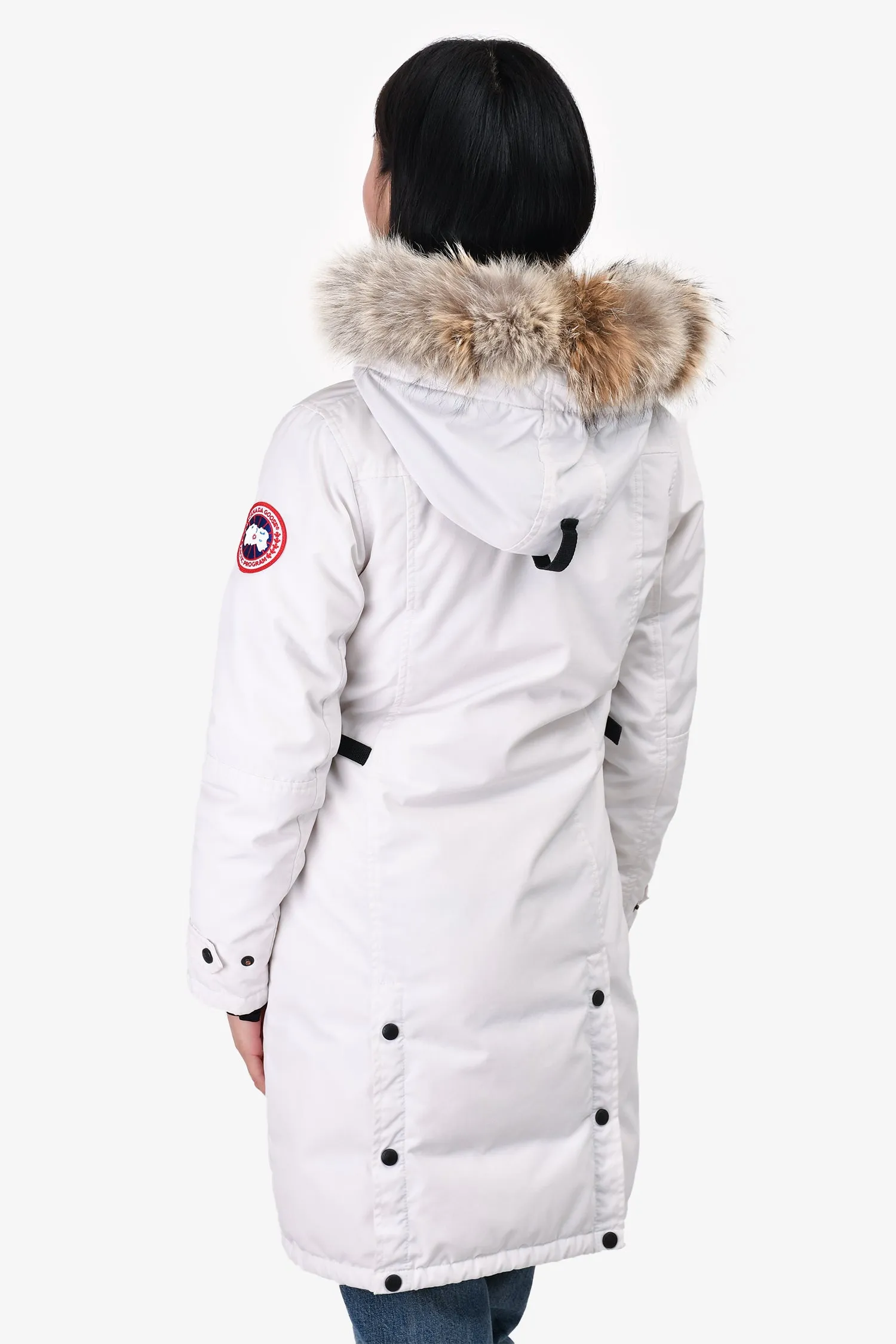 Canada Goose White Down 'Kensington' Parka Size XS