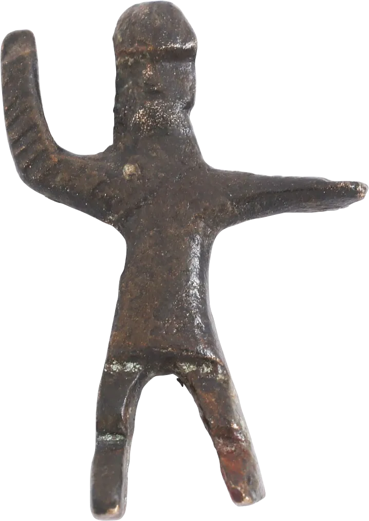 CELTIC BRONZE WARRIOR FIGURE