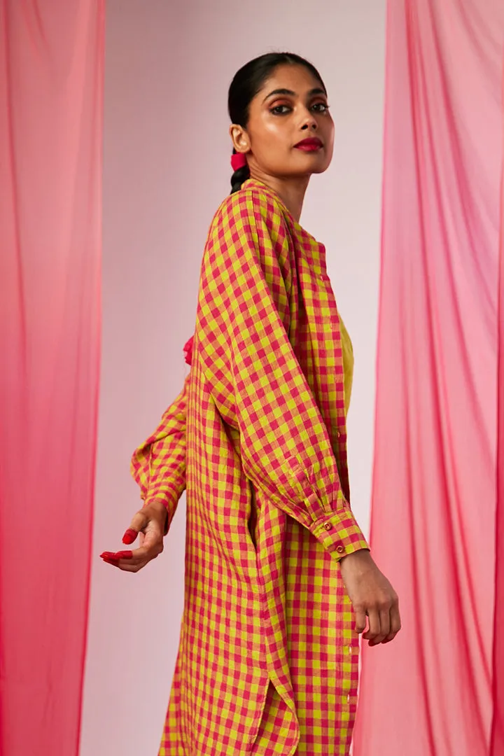 Chaukor Linen Shirt Dress