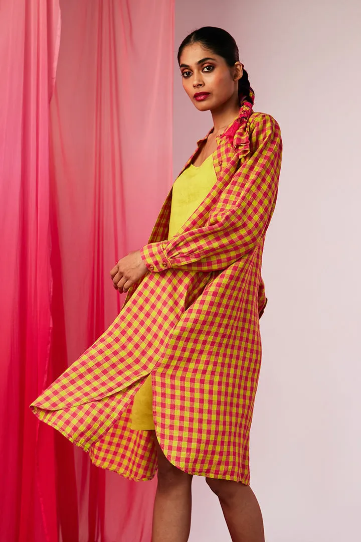 Chaukor Linen Shirt Dress