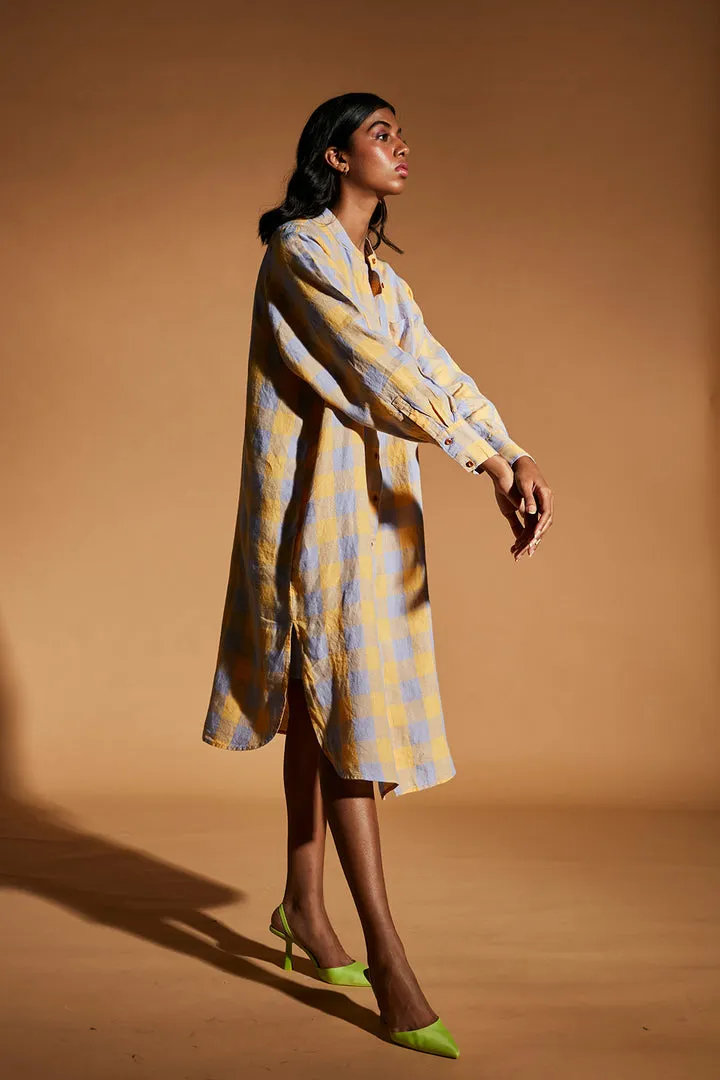 Confetti Linen Shirt Dress