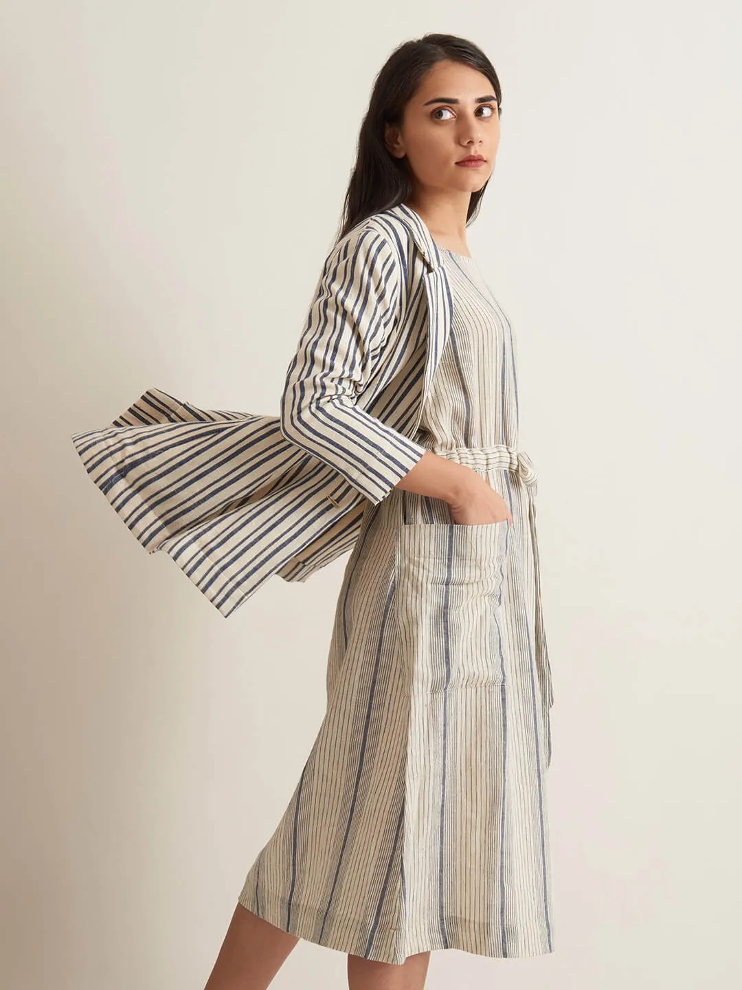Drawstring day dress