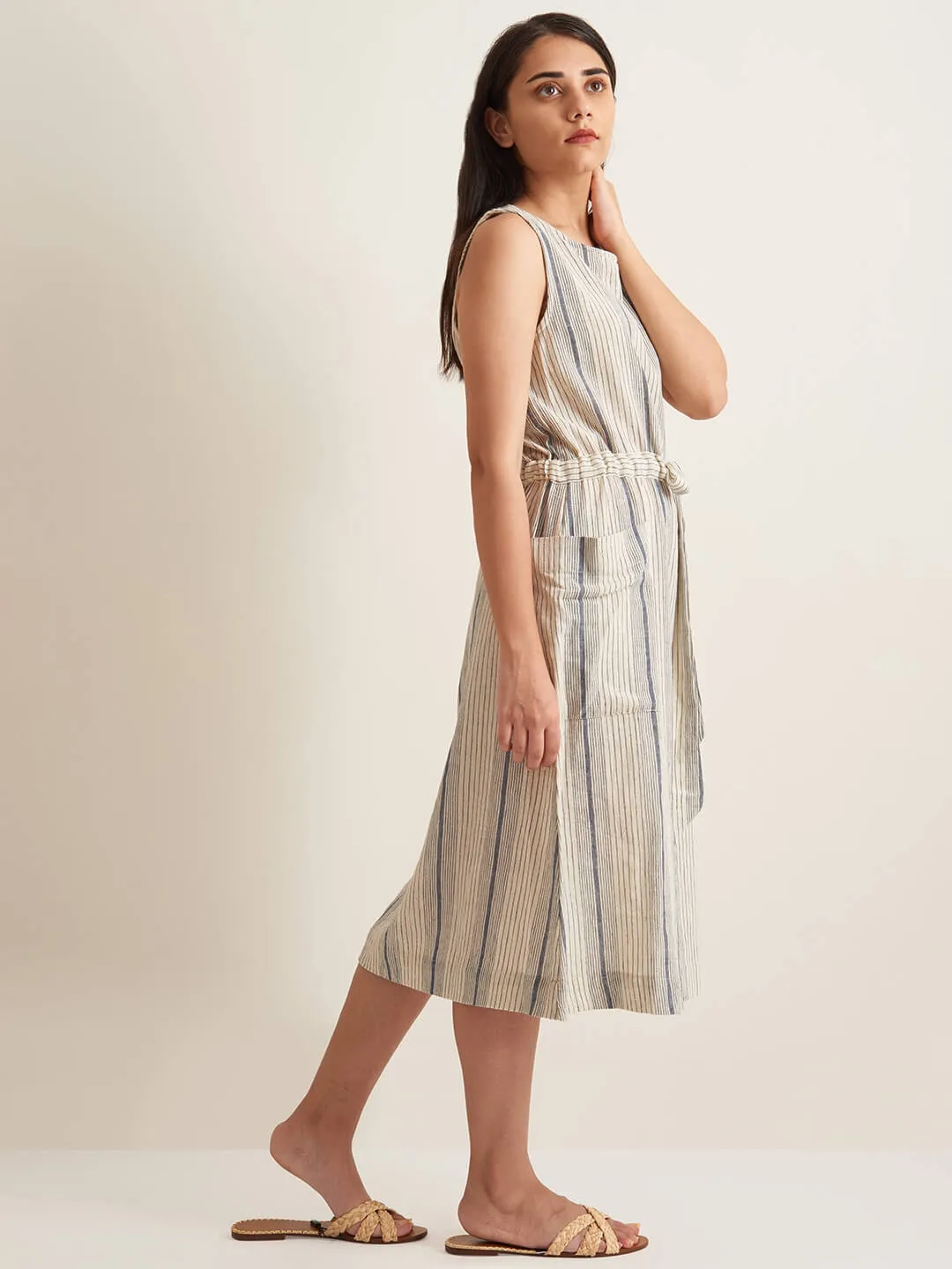 Drawstring day dress