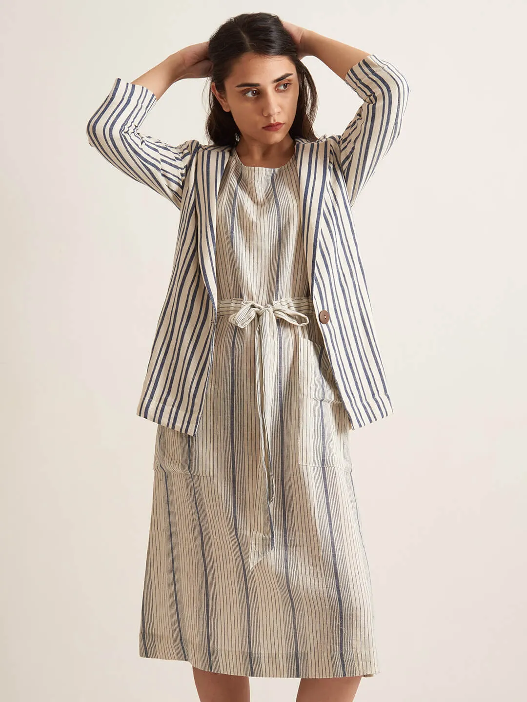 Drawstring day dress
