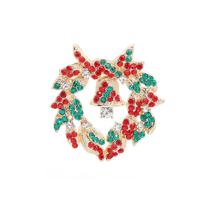 Festive Christmas Themed Brooch Pins