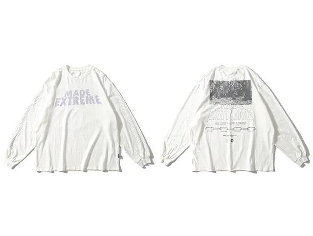 Forest Letter Printed Sweatshirts