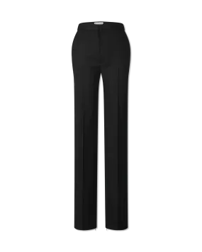Grain De Poudre Stretch Wool Pants