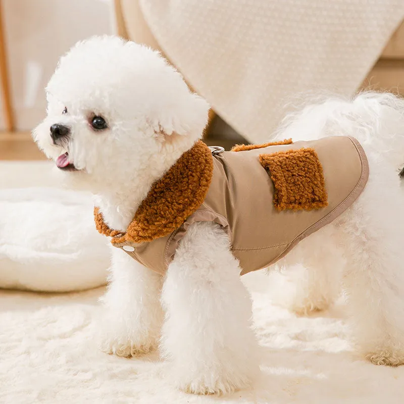 Green Coffee Small Dog Pet Cat Autumn &Winter Pet Cute Coat