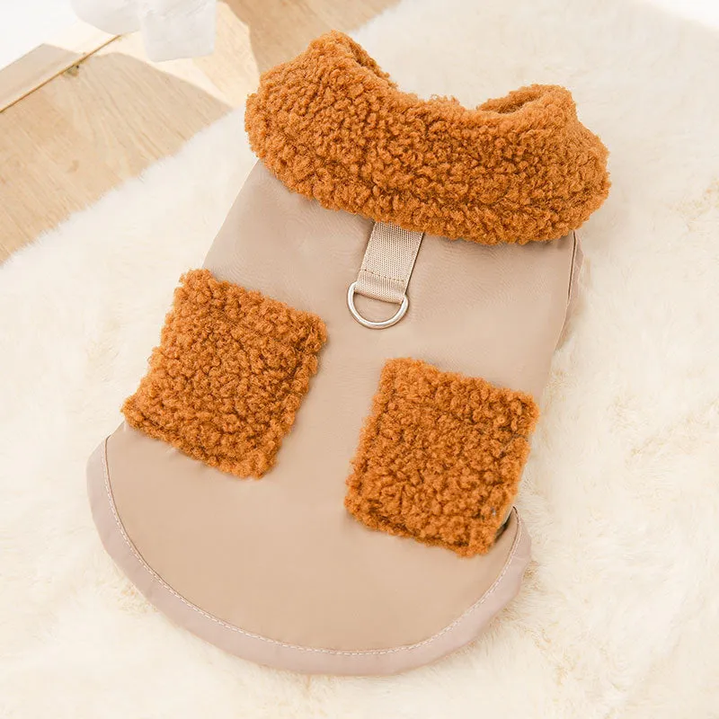 Green Coffee Small Dog Pet Cat Autumn &Winter Pet Cute Coat