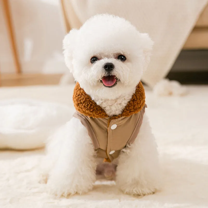 Green Coffee Small Dog Pet Cat Autumn &Winter Pet Cute Coat