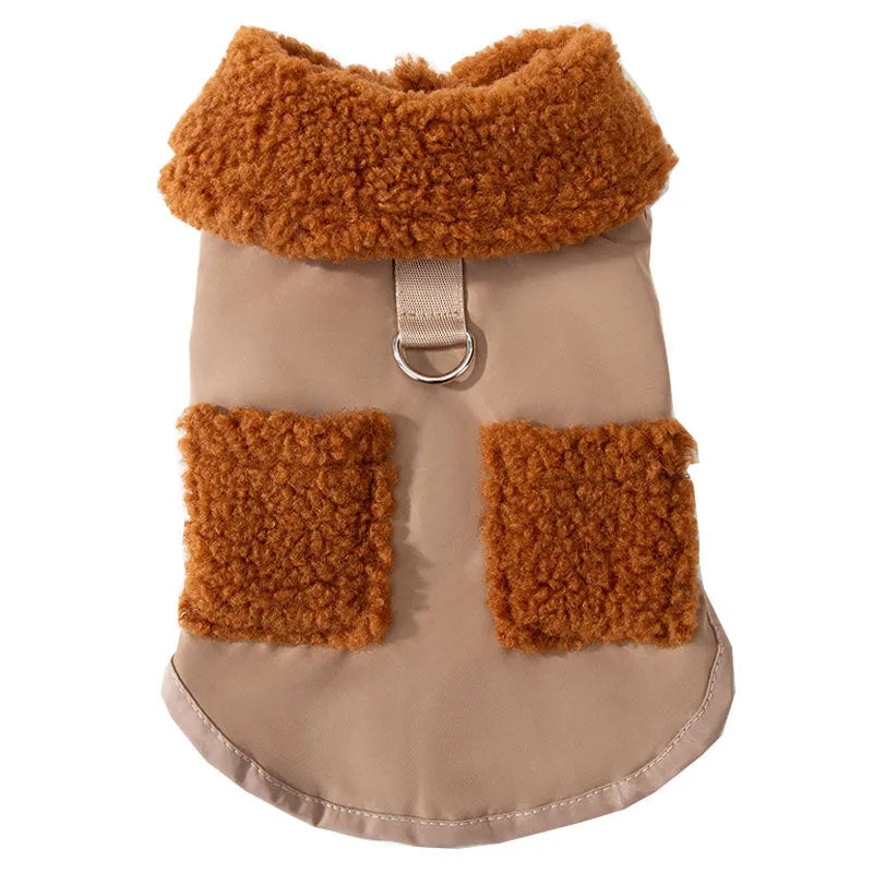 Green Coffee Small Dog Pet Cat Autumn &Winter Pet Cute Coat