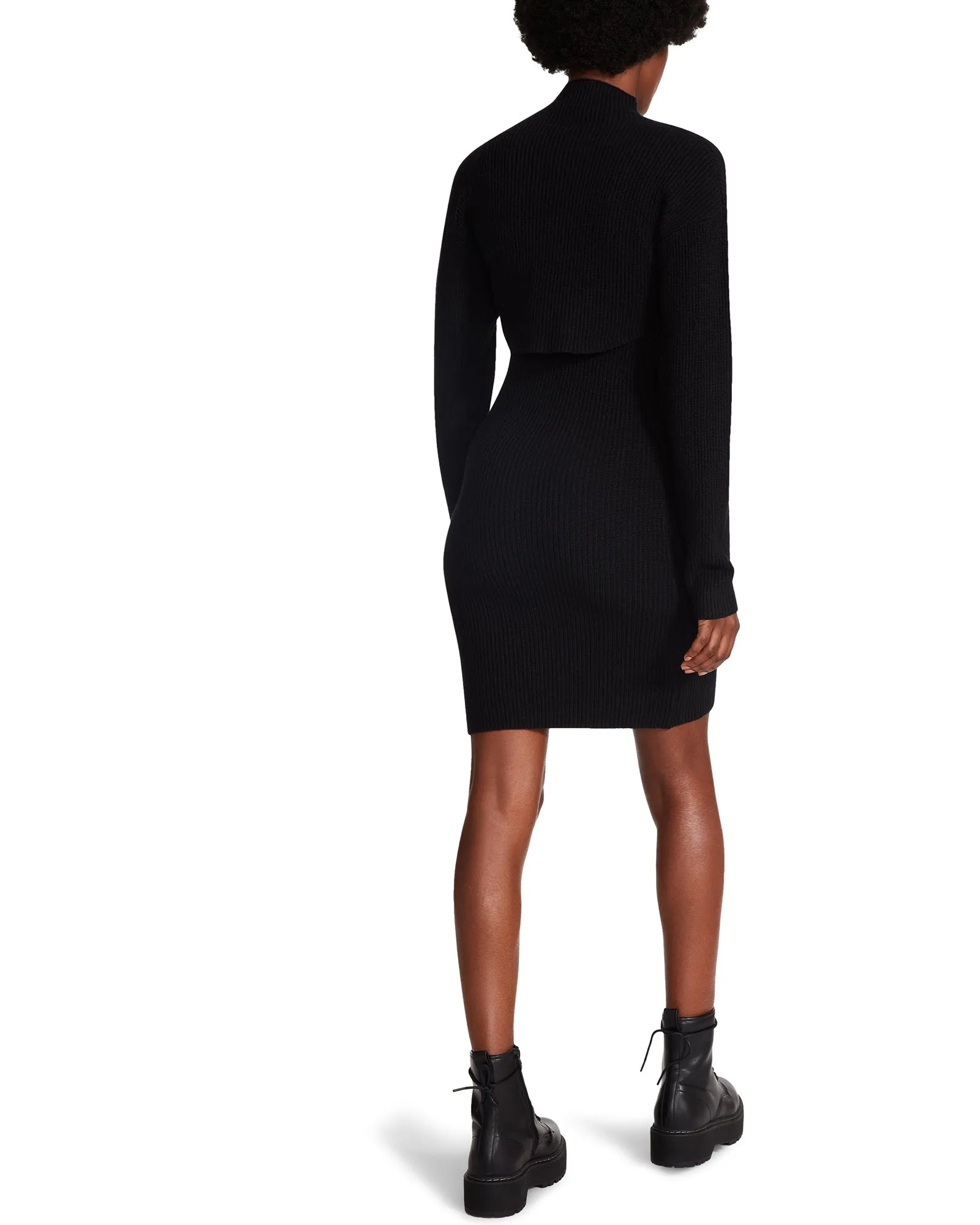 IVANA SWEATER DRESS BLACK