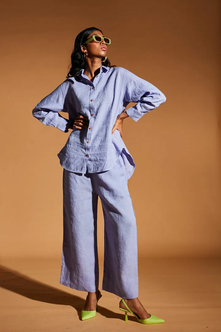 Jacaranda Linen Pyjama Pants