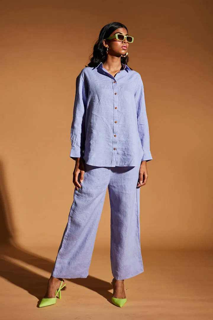 Jacaranda Linen Pyjama Pants