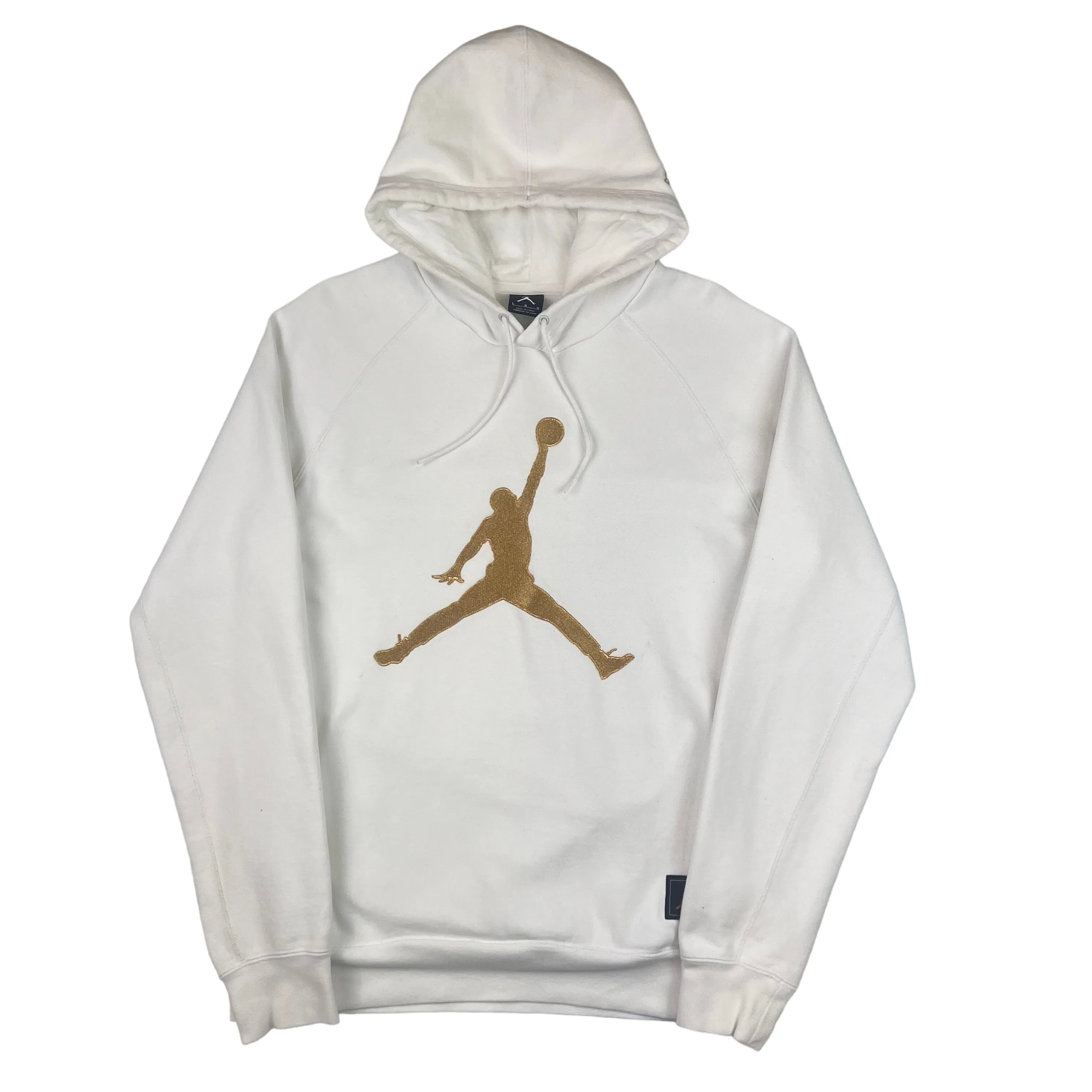 Jordan x OVO Gold Jumpman Hooded Sweatshirt White Rare