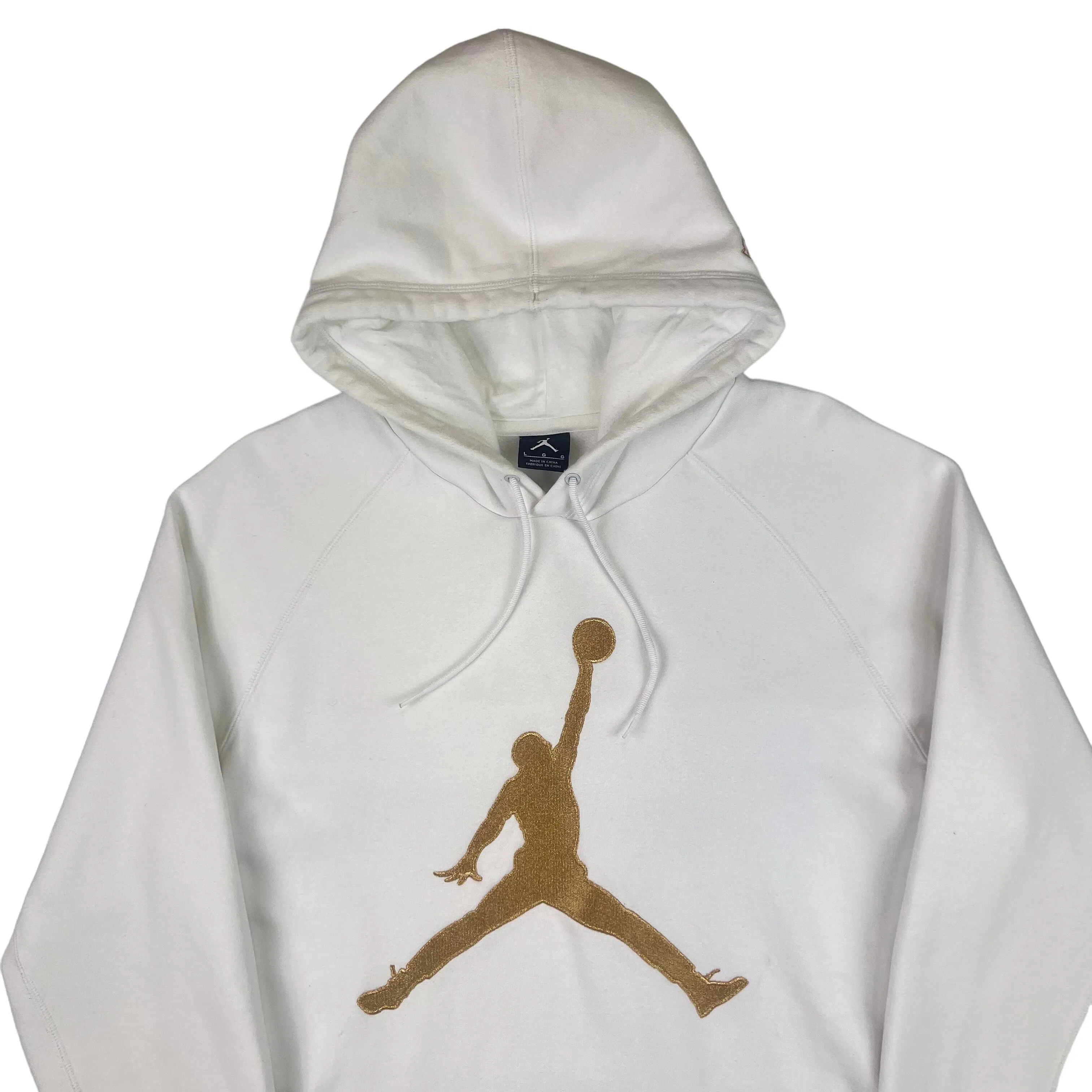 Jordan x OVO Gold Jumpman Hooded Sweatshirt White Rare