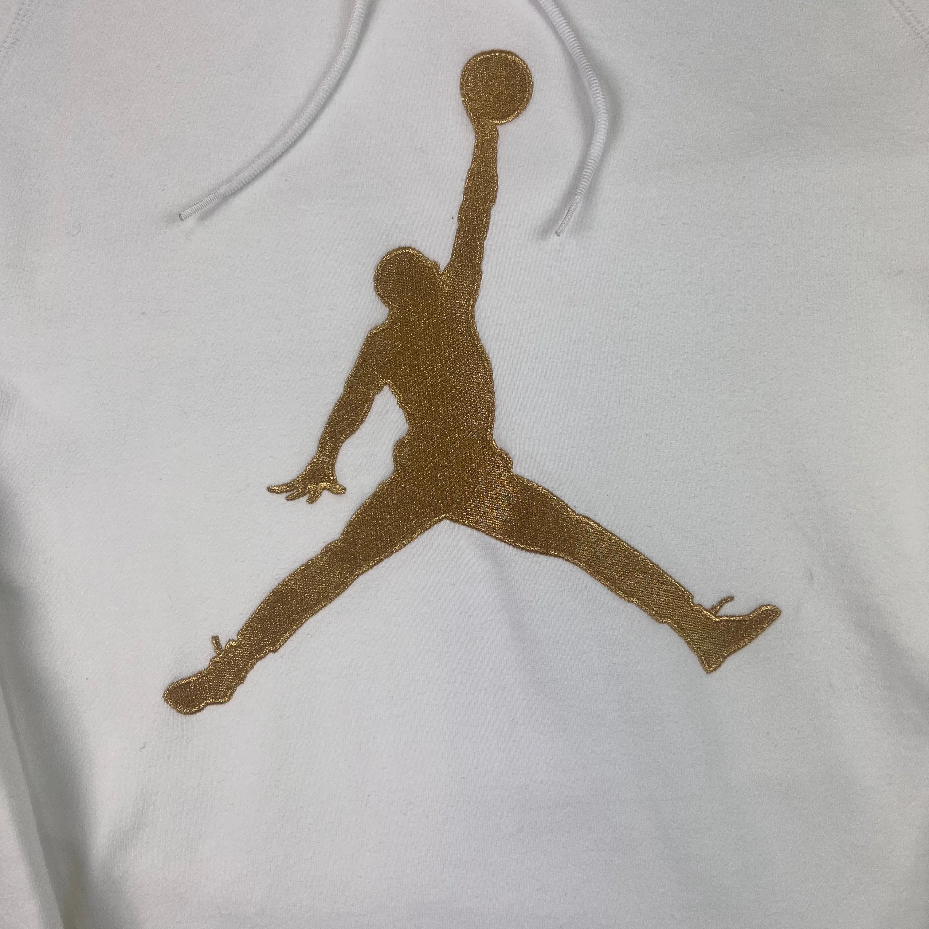 Jordan x OVO Gold Jumpman Hooded Sweatshirt White Rare