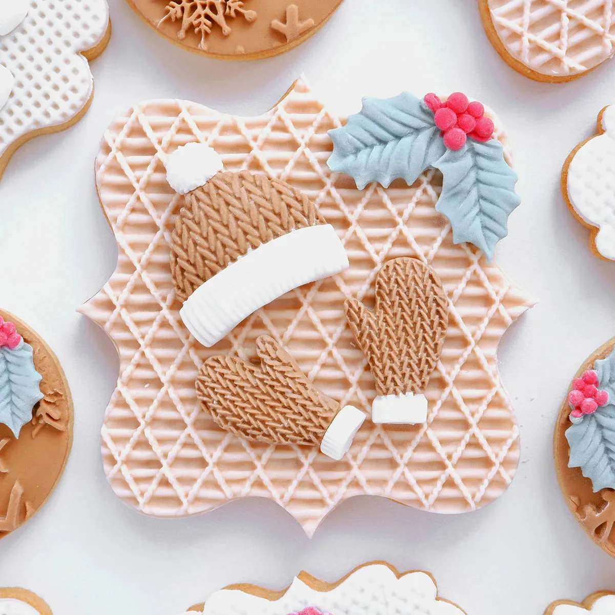 Knitted Sweater, Hat and Mittens Silicone Mould