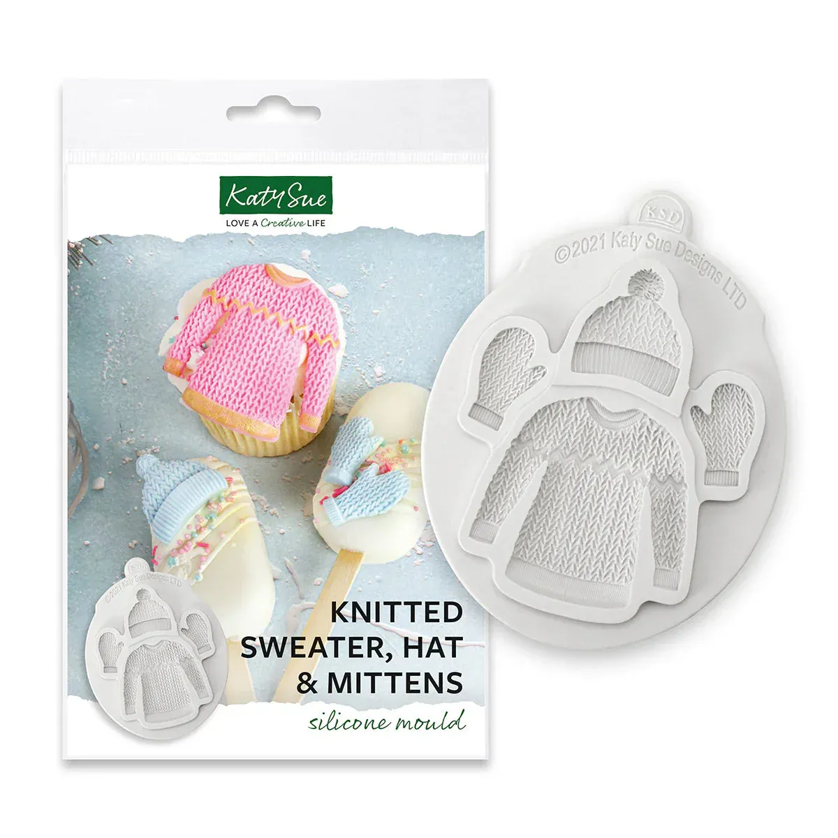 Knitted Sweater, Hat and Mittens Silicone Mould