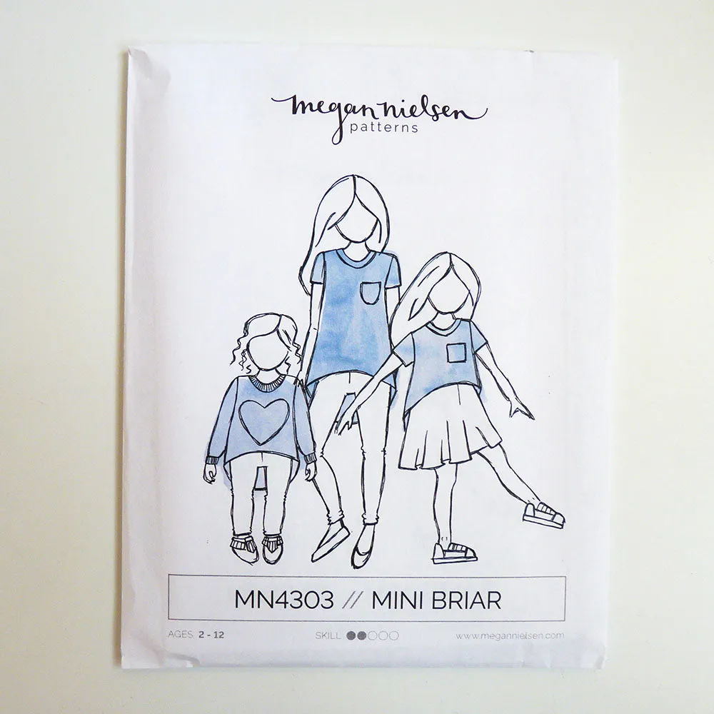 Megan Nielsen Patterns : Mini Briar Sweater & Tee