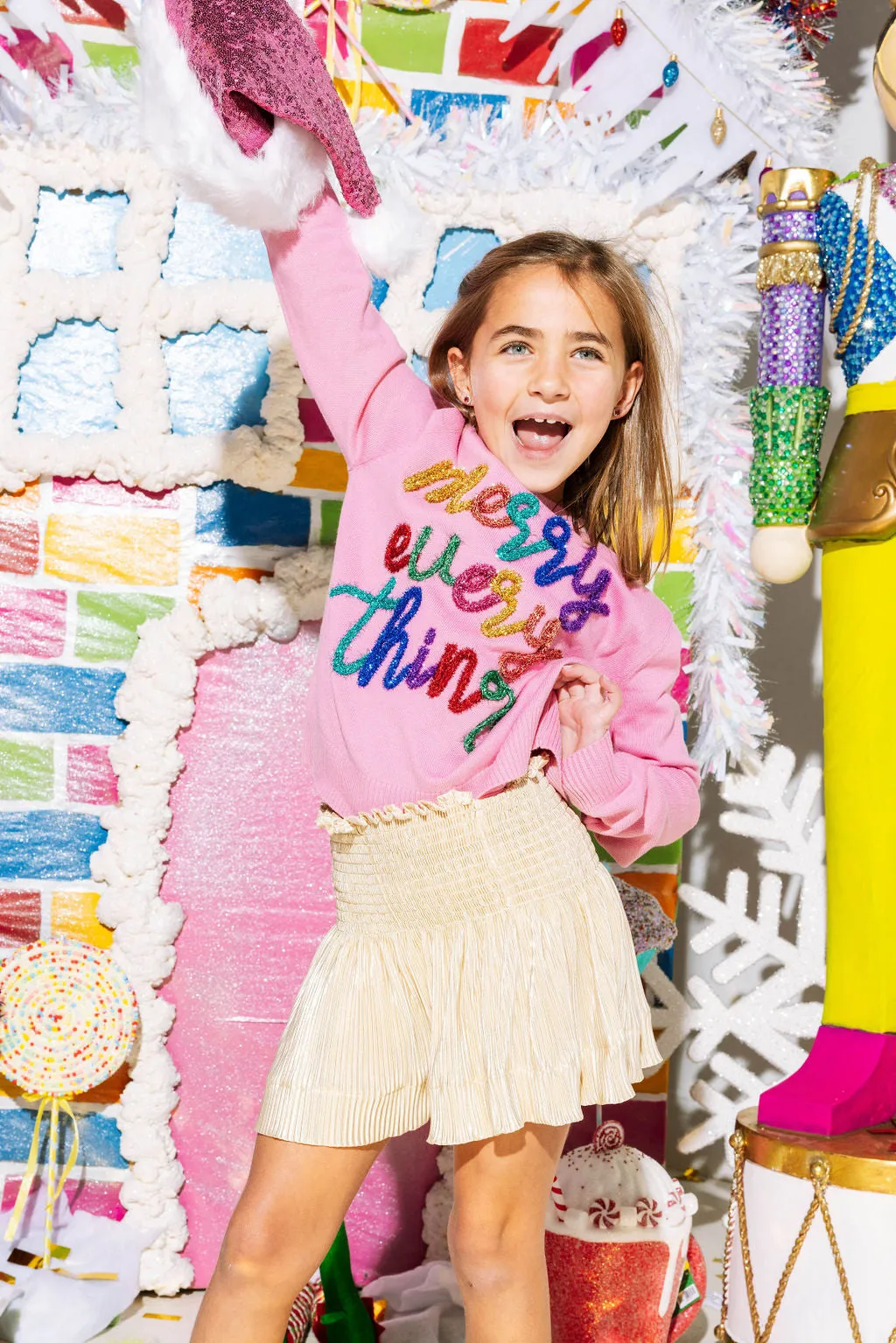 Pink Merry Everything Sweater