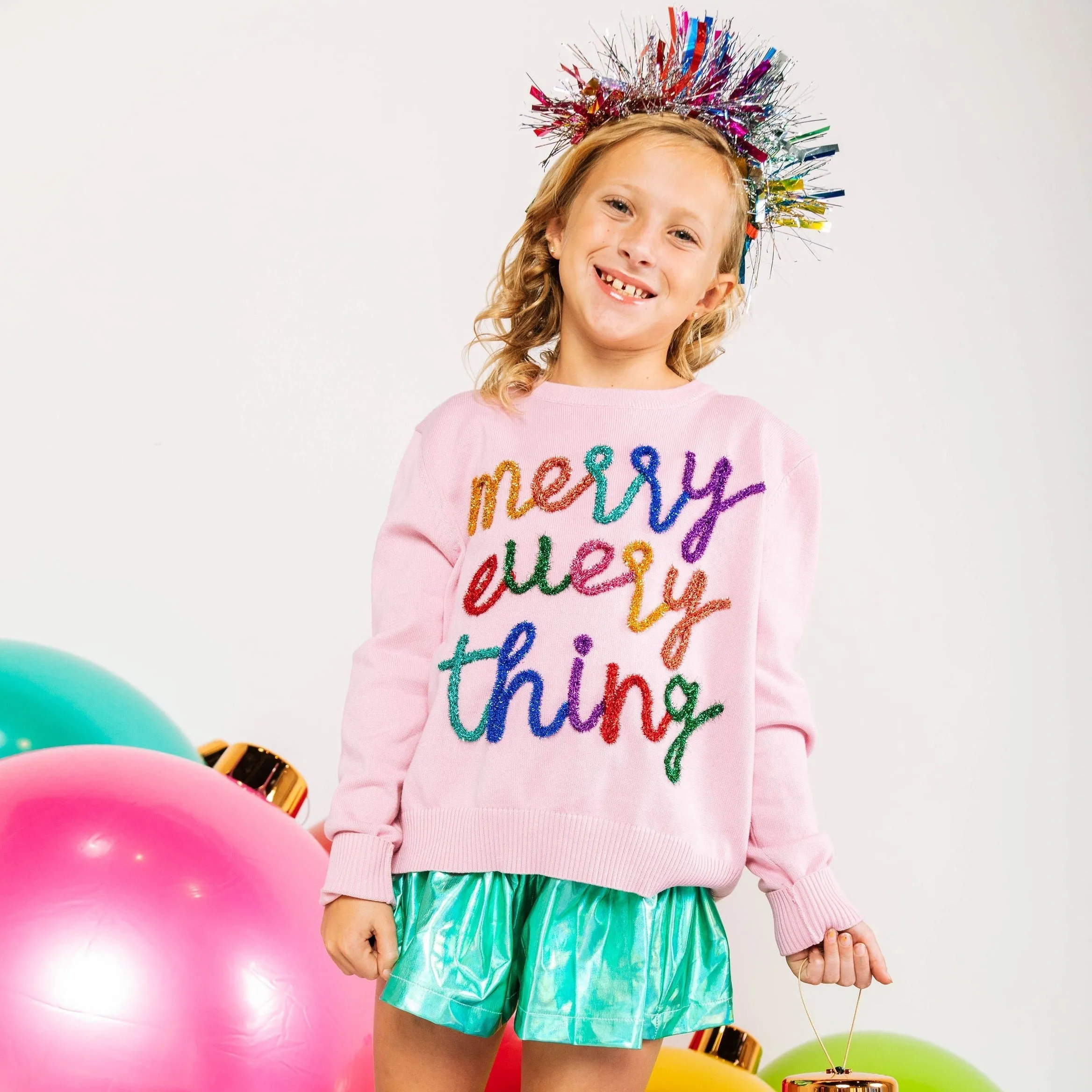 Pink Merry Everything Sweater