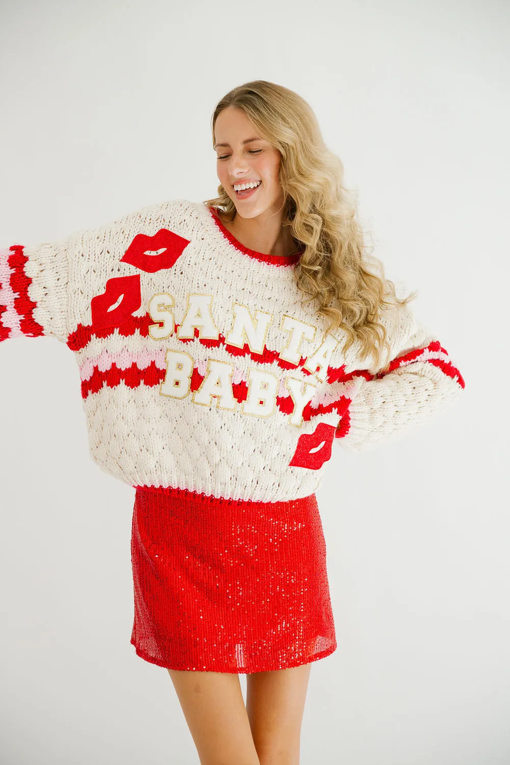 SANTA BABY CHRISTMAS SWEATER