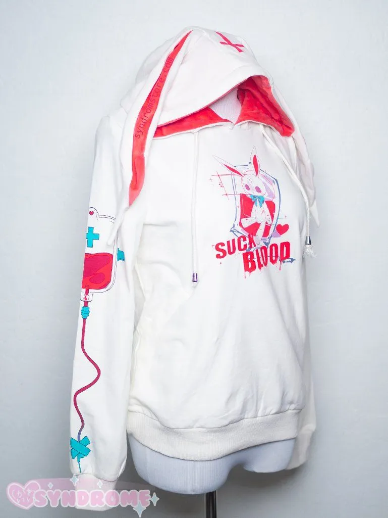 Suck Blood Bunny Ears Hoodie Sweater SD00343