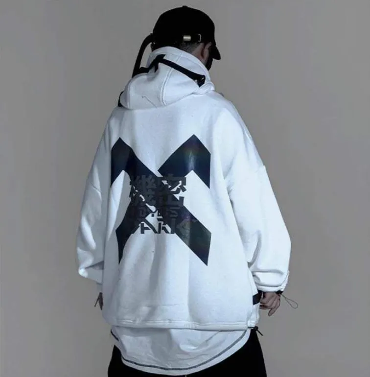 Techwear Hoodie with Headphones