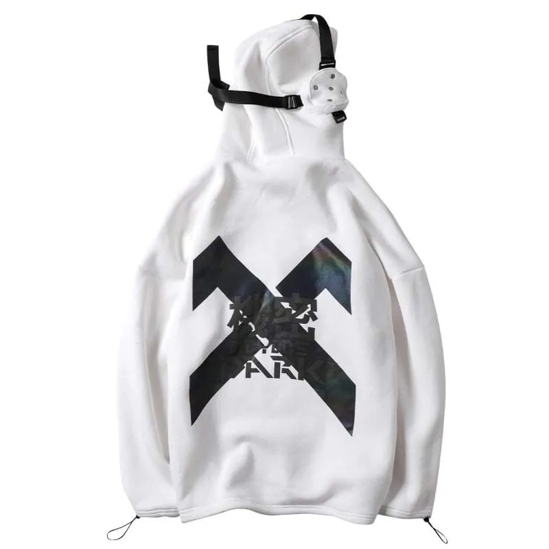 Techwear Hoodie with Headphones