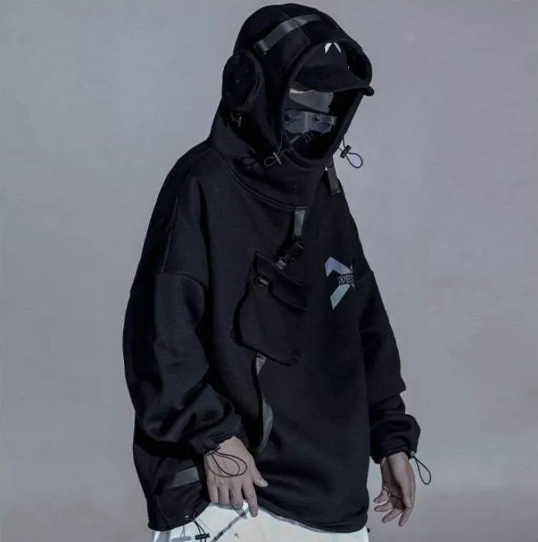 Techwear Hoodie with Headphones