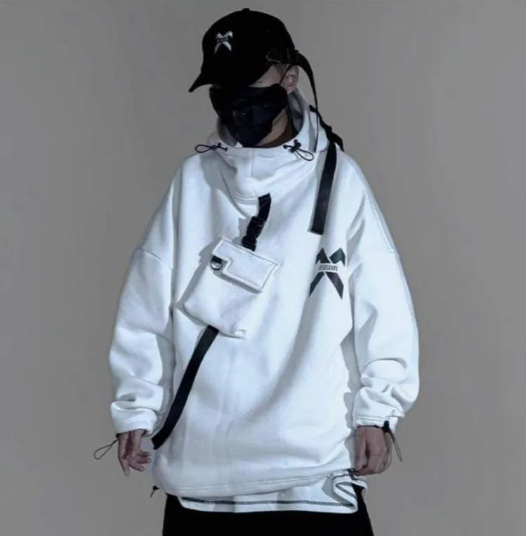 Techwear Hoodie with Headphones