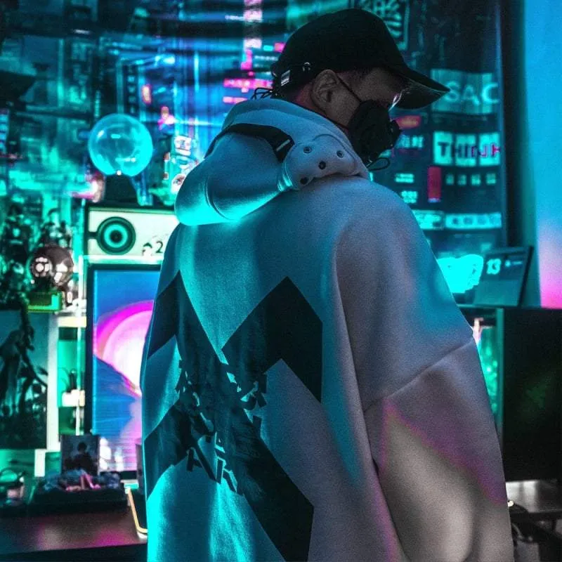 Techwear Hoodie with Headphones