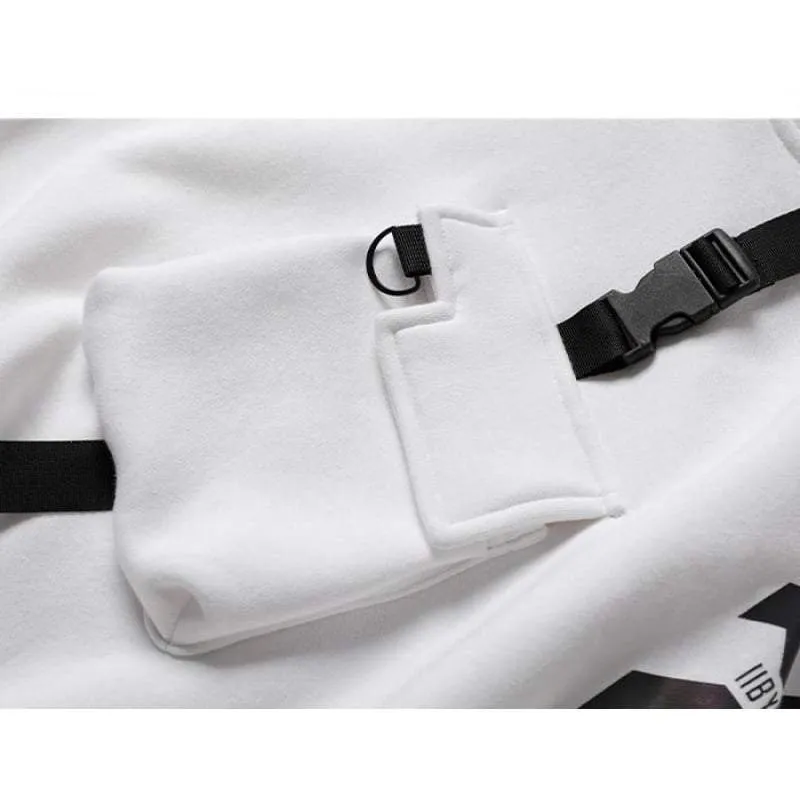 Techwear Hoodie with Headphones