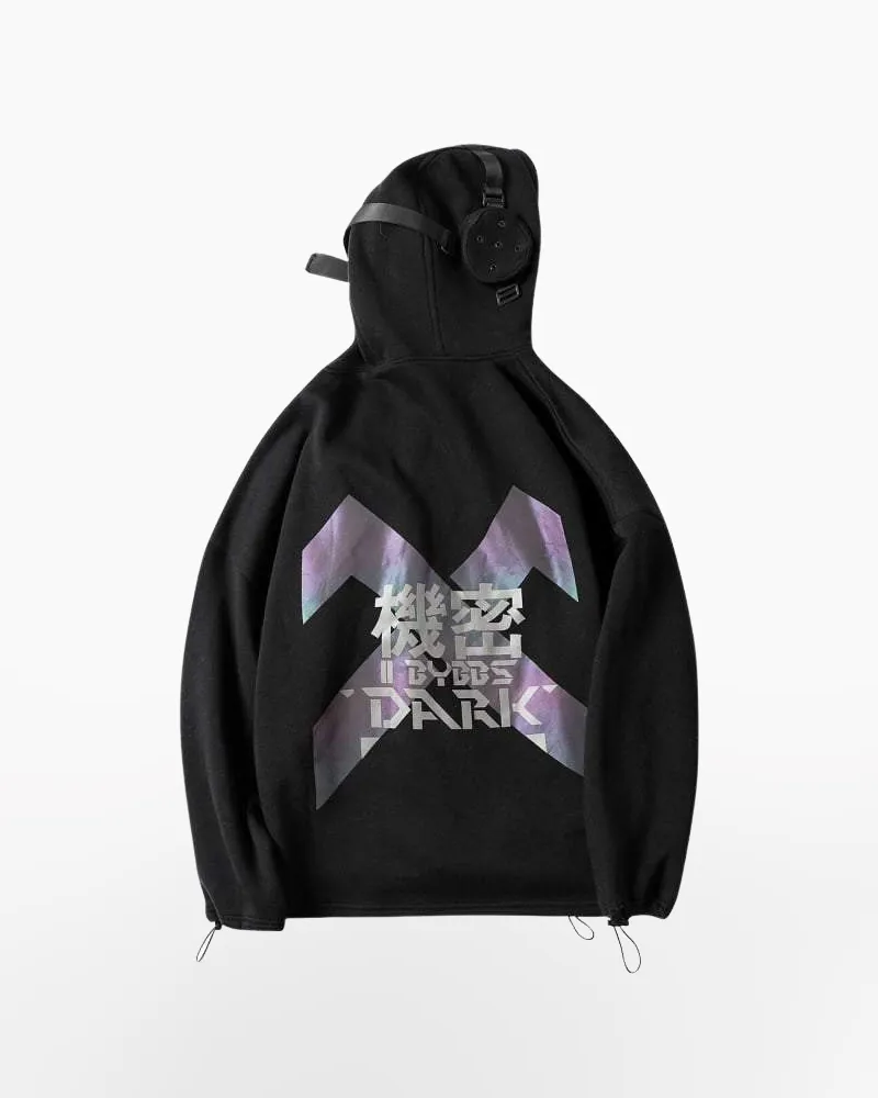 Techwear Hoodie with Headphones
