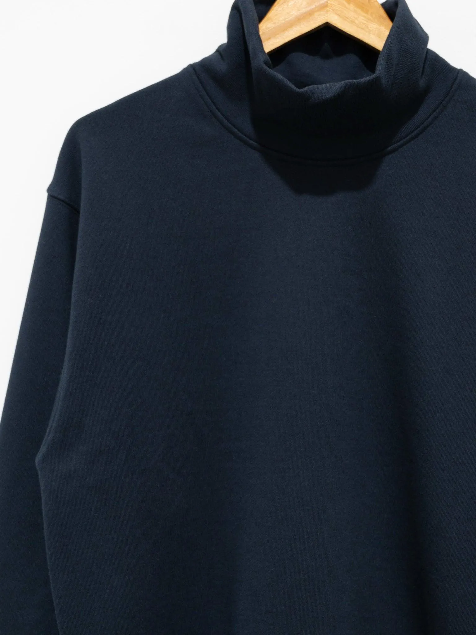 Turtleneck Sweat Jersey - Navy