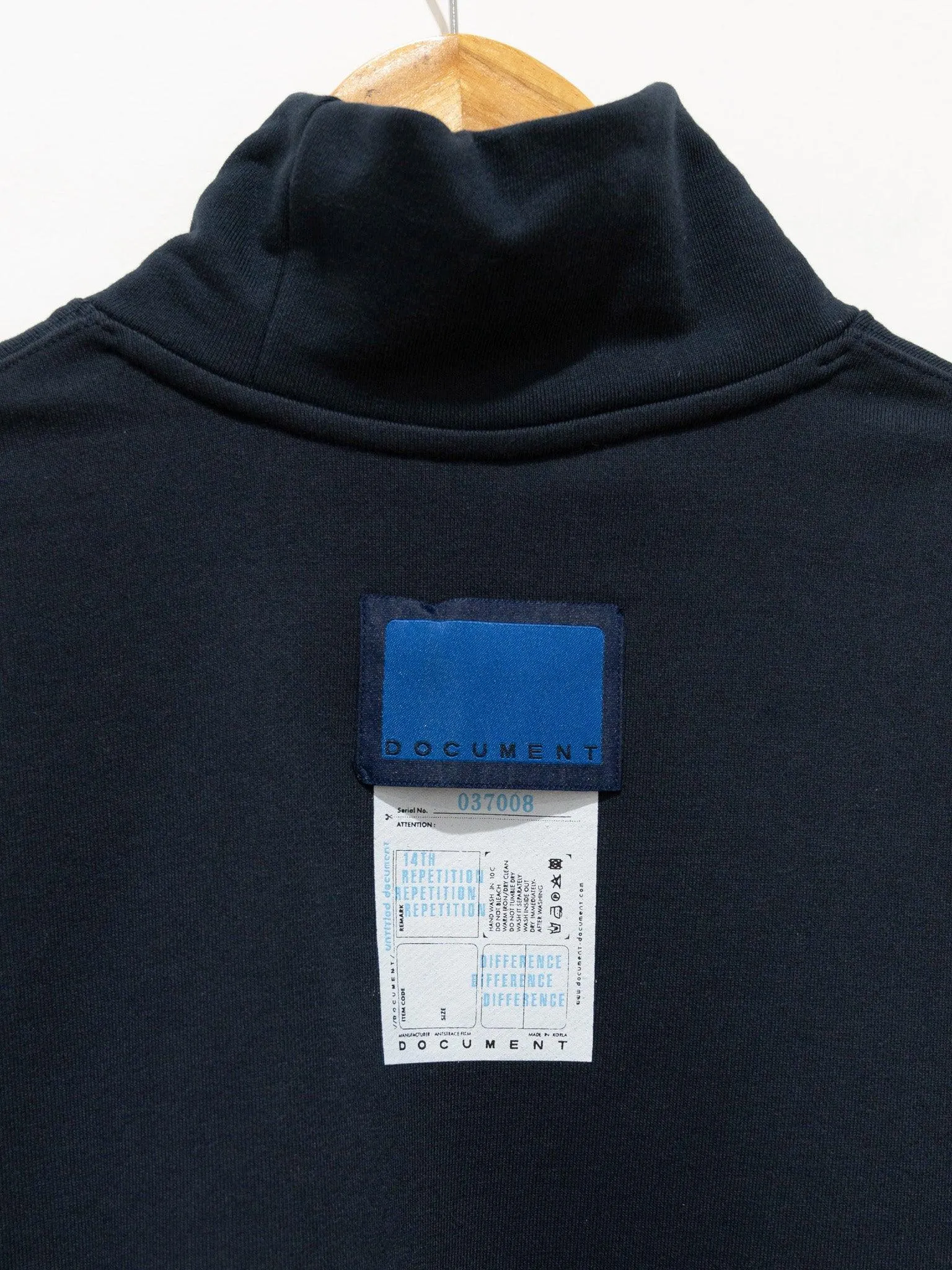 Turtleneck Sweat Jersey - Navy