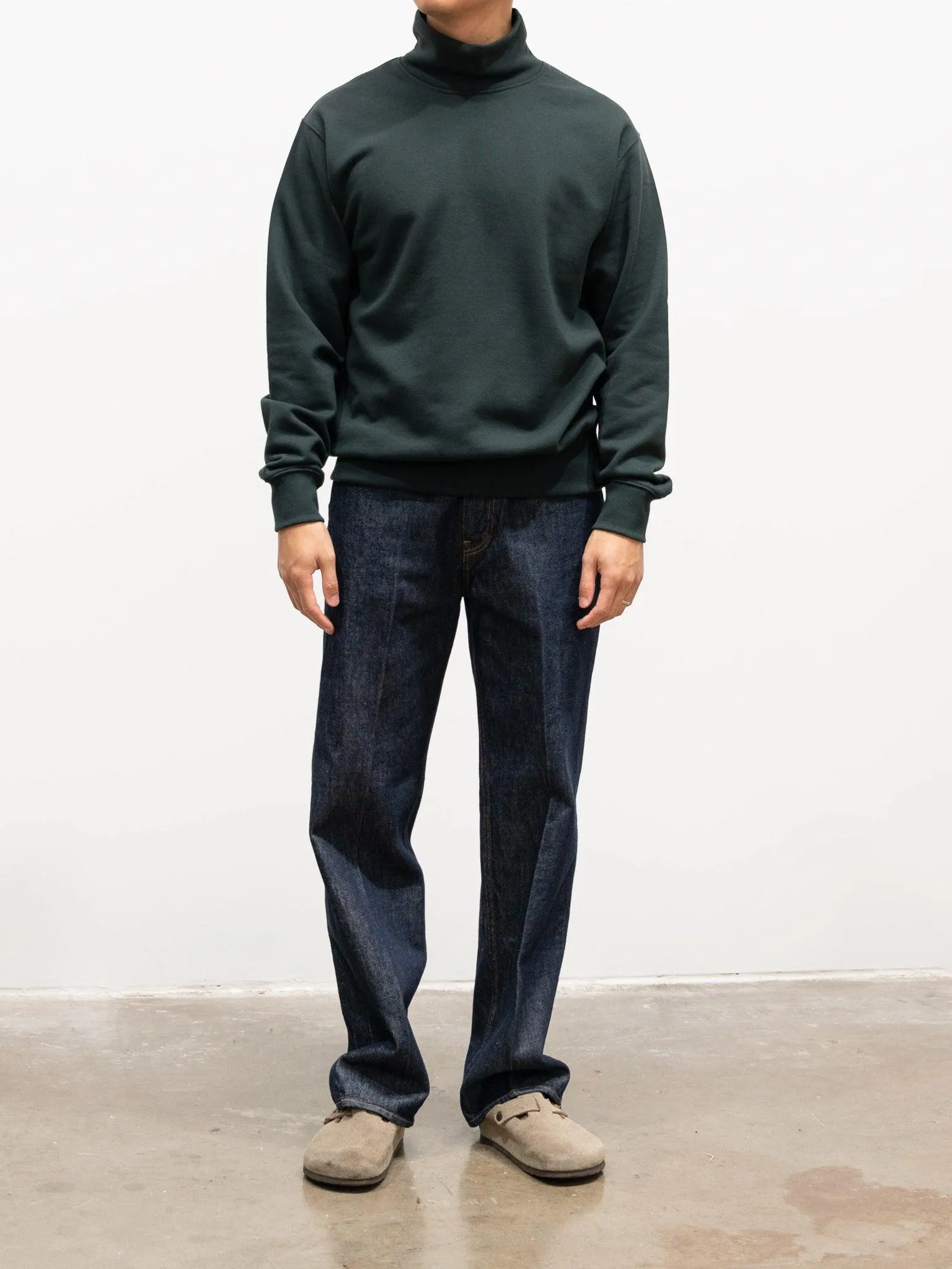 Turtleneck Sweat Jersey - Navy