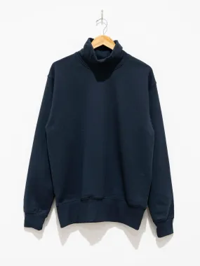 Turtleneck Sweat Jersey - Navy