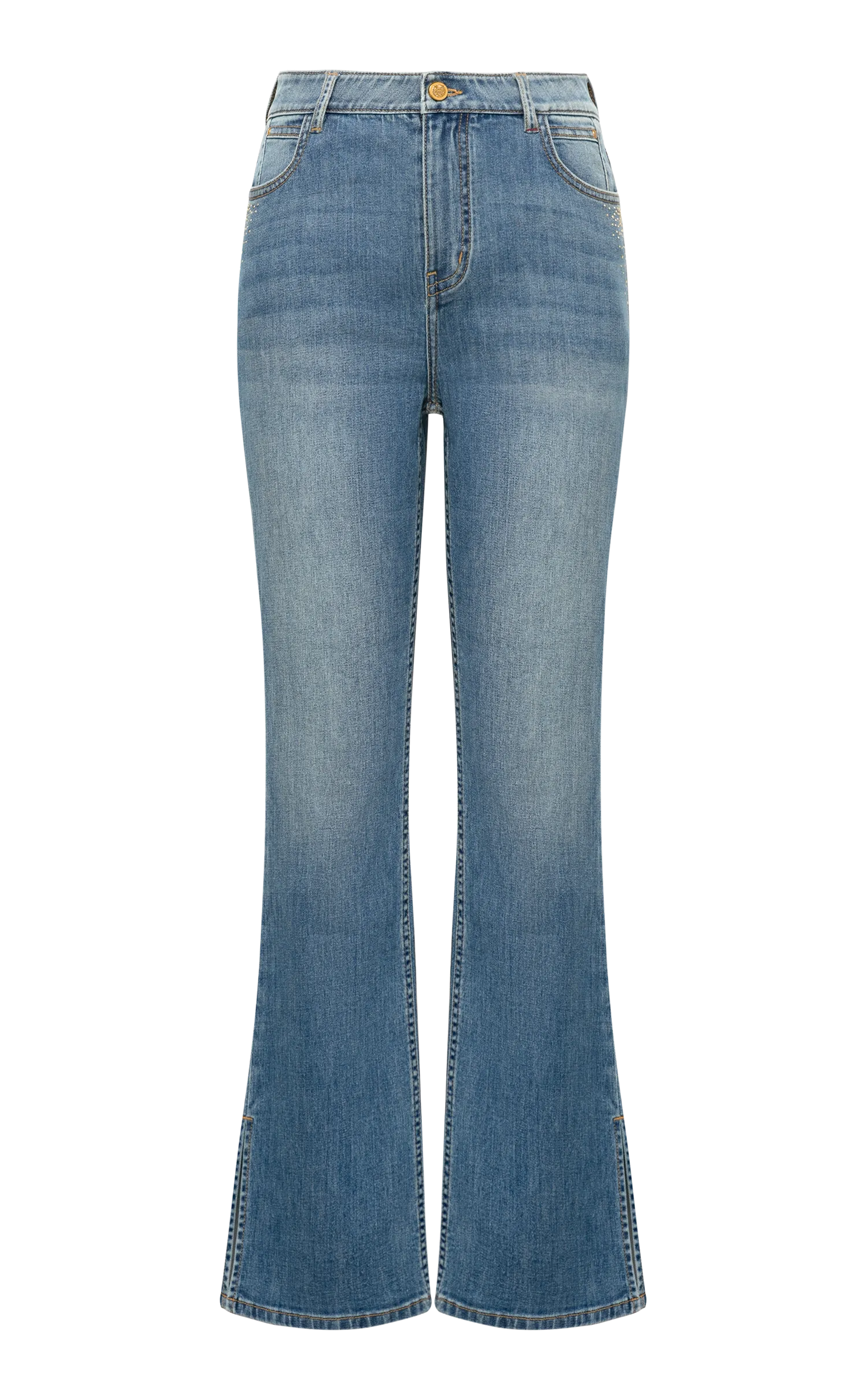 YAYING High-Waisted Flared Jeans