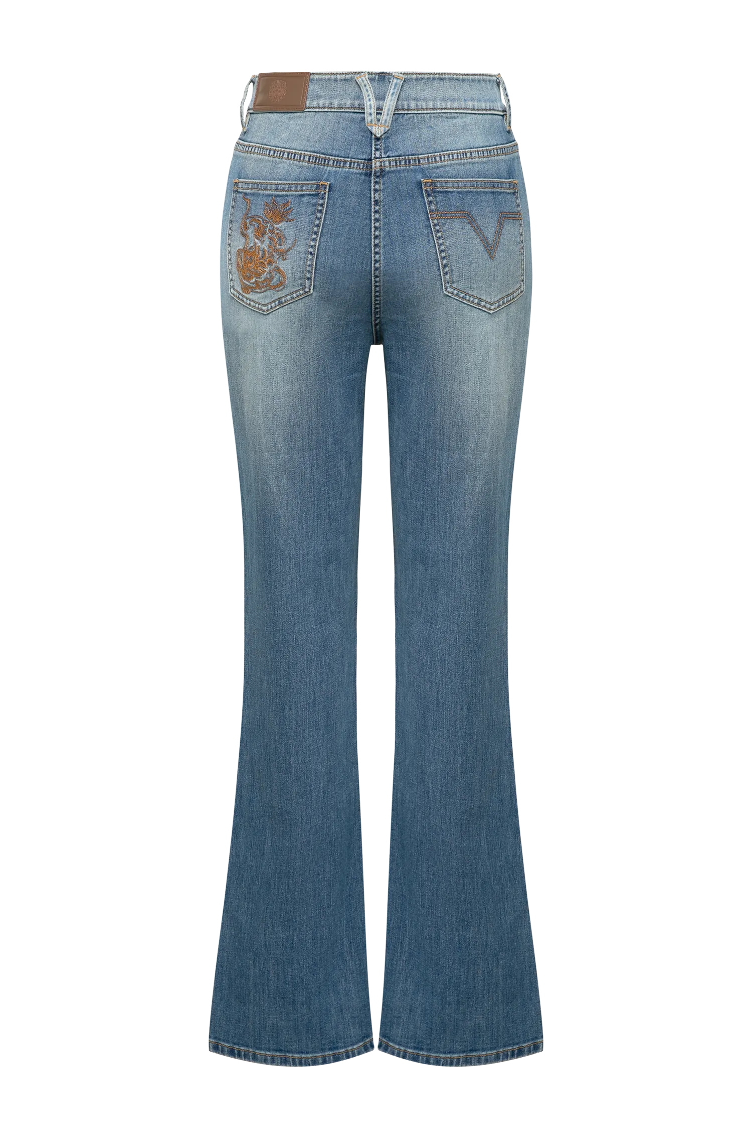 YAYING High-Waisted Flared Jeans